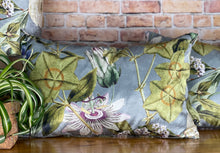 Load image into Gallery viewer, Silver Tropical Plant Cushion
