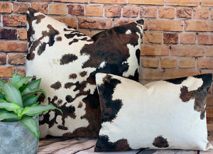 Cowhide Velvet Cushion