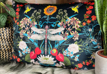 Load image into Gallery viewer, Dragon Fly Velvet Cushion
