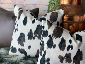 Appaloosa Pony Velvet Cushion Brown
