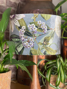 Silver Tropical Plant Cushion