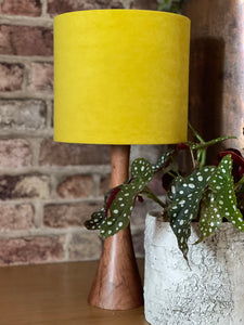 Sunshine Yellow Velvet Lampshade