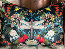 Load image into Gallery viewer, Dragon Fly Velvet Cushion
