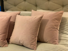 Load image into Gallery viewer, Blush Pink Velvet Cushion
