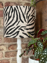 Load image into Gallery viewer, Zebra Linen Mix Lampshade

