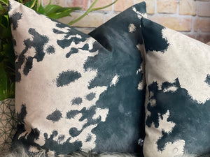 Cowhide Velvet Cushion Friesian