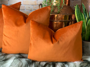 Copper Velvet Cushion