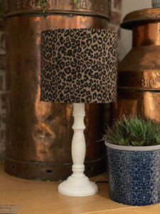 Leopard Print Velvet Lampshade