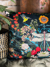 Load image into Gallery viewer, Dragon Fly Velvet Cushion
