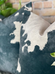Cowhide Velvet Cushion Friesian