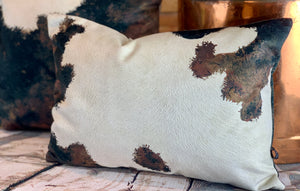 Cowhide Velvet Cushion