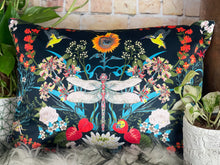 Load image into Gallery viewer, Dragon Fly Velvet Cushion
