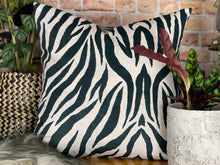 Load image into Gallery viewer, Zebra Velvet Cushion
