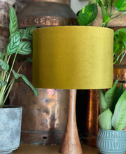 Load image into Gallery viewer, Mustard Velvet Lampshade
