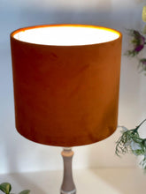 Load image into Gallery viewer, Copper Velvet Lampshade
