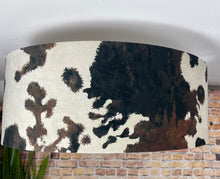 Load image into Gallery viewer, Cowhide Velvet Lampshade
