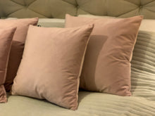 Load image into Gallery viewer, Blush Pink Velvet Cushion
