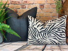 Load image into Gallery viewer, Black Faux Leather Cushion
