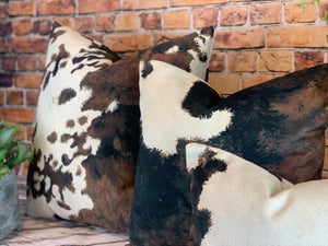 Cowhide Velvet Cushion