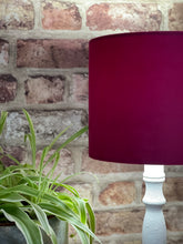 Load image into Gallery viewer, Cerise Pink Velvet Lampshade
