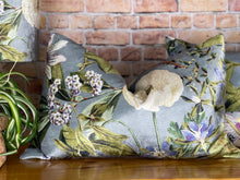 Load image into Gallery viewer, Silver Tropical Plant Cushion
