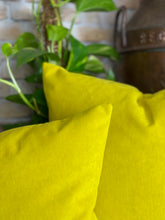 Load image into Gallery viewer, Sunshine Yellow Velvet Cushion
