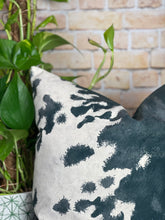 Load image into Gallery viewer, Cowhide Velvet Cushion Friesian
