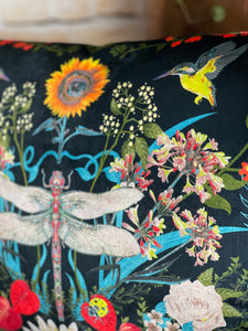 Dragon Fly Velvet Cushion
