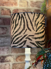 Load image into Gallery viewer, Zebra Linen Mix Lampshade
