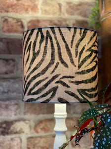 Zebra Linen Mix Lampshade