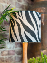 Load image into Gallery viewer, Zebra Velvet Lampshade
