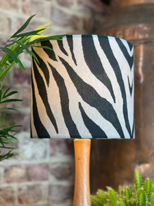 Zebra Velvet Lampshade