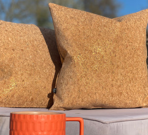 Natural Cork Outdoor Cushion Gold Speckled
