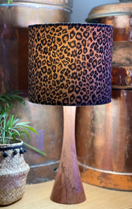 Leopard Print Velvet Lampshade