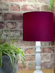 Cerise Pink Velvet Lampshade