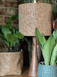 Cork Silver Speckled Lampshade