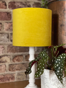 Sunshine Yellow Velvet Lampshade