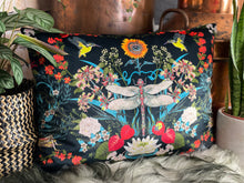 Load image into Gallery viewer, Dragon Fly Velvet Cushion
