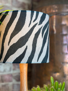 Zebra Velvet Lampshade